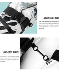 Close-up of adjustable and anti-lost buckles on Waterproof Ski Gloves With All Touchscreen Finger Design For Cold Weather Snowboarding And Outdoor Riding