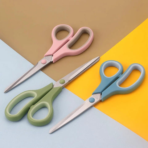 8.5 Inch Pastel Scissors 3 Pack Ultra Sharp Stainless Steel Heavy Duty Kitchen Shears With Soft Grip Ergonomic Handles Lefty And Righty Friendly Durable Everyday Use