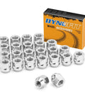 Open End Lug Nuts M14x1.5 Zinc 24Pcs With 19mm Hex Cone Fit Chevy Silverado GMC Sierra Ford F150 Ram 1500 with packaging