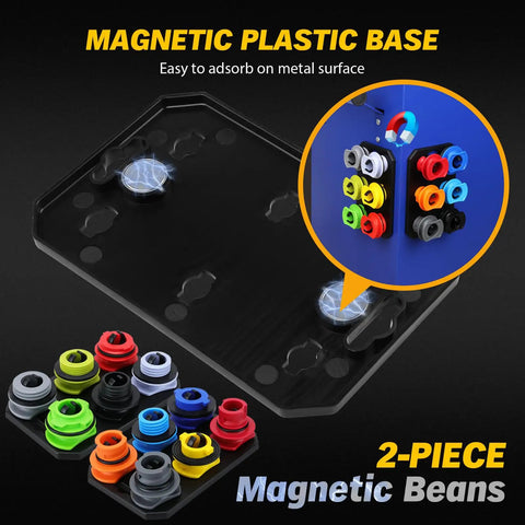 Magnetic base and color adapters for No Spill 18 Piece Engine Oil Funnel Kit With 1.59 Qt Coolant Funnel