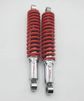 Two Pack Front Adjustable Shock Absorbers For 150cc And 250cc Go Karts, Fits Hammerhead Trailmaster 150 XRS And 150 X, red springs