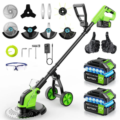 Beast 12 Inch Cordless Weed Wacker With 4 In 1 Cutting Power, 20000 RPM Trimmer And Edger For Yard Work, accessories, batteries