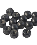 15Pcs M4x0.7 Threaded Cap Nuts for Light Fixtures Ceiling Light Screw Caps Knurled Acorn Nut Replacement Parts matte black