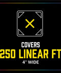 Concrete Stripe Renew Traffic Marking Paint For Pavement And Parking Lots Inverted Spray Can Application Quick Dry Durable White Line Marking For Courts Warehouses And Outdoor Surfaces; covers 250 linear ft, 4 inches wide.