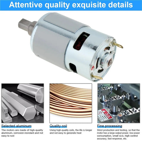 High Speed 18 To 21 Volt DC Motor With 15000 RPM Blower Power For Industrial Soot Cleaning And Collector Dust Removal Heavy Duty Permanent Magnet Drive with quality aluminum and copper coil.