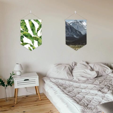 DIY Sublimation Blank Banner Set For Wall Display Waterproof Canvas Banners For Heat Transfer Printing Easy To Use in bedroom