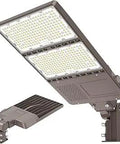 Adjustable LED Parking Lot Light 320W 256W 192W With Photocell 48000LM UL Listed IP65 Outdoor Shoebox Flood Light