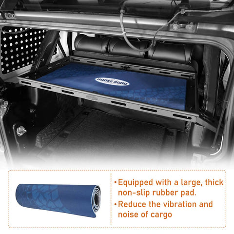 Rear Trunk Cargo Rack Basket Tray For Jeep Wrangler JK 2007 To 2026 with rubber pad for noise reduction