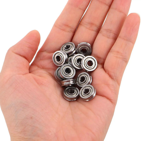 U Groove Pulley Wheel Set For 3D Printer Extruder Bearings And Gear Replacement, 12 Metal Pulleys For Smooth, Stable Operation, Easy Install, DIY Printer Repair And Upgrade Supplies, metal bearings in hand