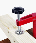 Beefy Aluminum Bench Dog Clamp With 20mm Dog Hole Silicone Pad Protected Woodworking Surface, clamping wood securely