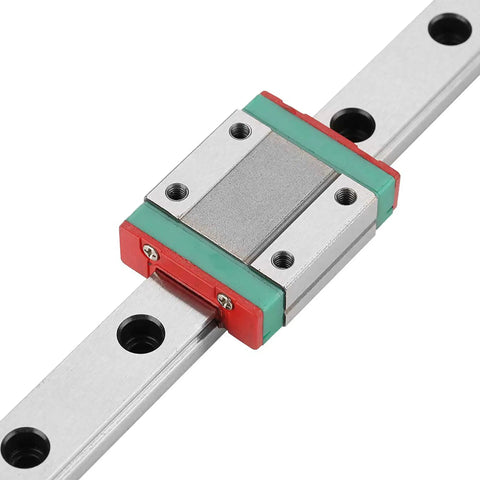 Pro Grade MGN12H 550mm Linear Guide Rail With Slide Block For 3D Printers And CNC Machines, Rock Solid Aluminum Rail System, Chrome Plated