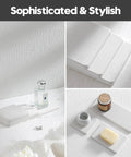 Two Pack Beige Diatomite Soap Dryers Rapid Absorbing Countertop Organizers on a clean surface, ideal for bathroom and kitchen use.