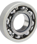 Pro Grade 6218 Single Row Deep Groove Ball Bearing With Slight C3 Clearance And Open Steel Cage, showing inner and outer rings.