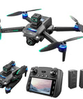 4K Camera Drone For Newbies With Big Screen Remote FPV Flight With 50 Minute Battery GPS Auto Return 360 Degree Obstacle Avoidance