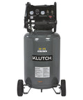 29 Gallon Portable Air Compressor With 2.5 HP Motor, 120 Volt Power, 175 PSI Max, front view on wheels