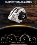Acura Alternator Replacement 130 Amp 12V Plug And Play Fits MDX 2003 To 2009 RL TL 2004 To 2008 Honda Ridgeline Installed View