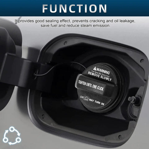 Hyundai Fuel Tank Cap Gas Cap Replacement For 2006 To 2019 Accent, 2006 To 2017 Azera, 2004 To 2019 Elantra, OEM style locking gas cap close-up