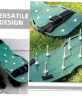 Adjustable Lawn Aerator Shoes Straps with spikes for soil aeration, versatile design on grass, DIY aeration gear for men and women