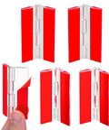 4 Pcs Transparent Acrylic Hinges Self Adhesive For Aquarium Lids And Craft Projects Large 2.56 By 1.57 Inch Clear Plastic Hinges