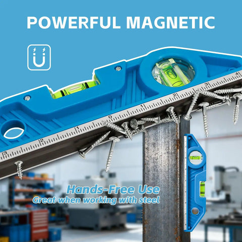 Badass 9 Inch Magnetic Torpedo Level Set Delivers Rock Solid Precision With 0 And 90 Degree Bubbles Sleek V Groove For Quick Conduit Work Extra Large Reading Window Dual Scale Rulers Heavy Duty Two Pack Gear For Real Pros