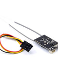 Fli14+ 14CH FPV Receiver With RSSI OSD, 2A IBUS Mini Micro Receiver for Flysky AFHDS-2A showing circuit board and cables