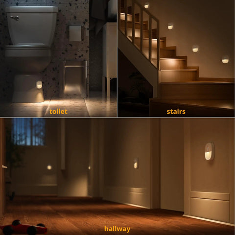Must Have Rechargeable Motion Sensor Night Light Stick On LED Light USB Powered Dimmable 1 To 20 Lm in bathroom, stairs, hallway