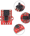 Front view of ACEIRMC 3.3–5V digital barometric pressure sensor module on red PCB with VCC OUT SCK GND pins.