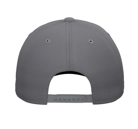 Back view of Adjustable Printed Baseball Hat For Sailplane Enthusiasts And Glider Club Pilots And Crew With Comfortable Fit In Slate Grey