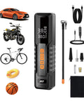 Portable Tire Inflator Cordless Air Pump With Auto Shut Off And 150 PSI Capacity Digital LCD Display for vehicles and sports