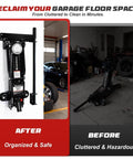Wall Mount Jack Stand Organizer Rack For Heavy Duty Hydraulic Trolley Jacks Garage Wall Mounted Tool Holder Brackets