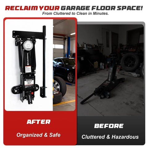 Wall Mount Jack Stand Organizer Rack For Heavy Duty Hydraulic Trolley Jacks Garage Wall Mounted Tool Holder Brackets