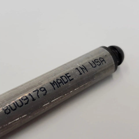 Aluminum Hydraulic Push Rods With Heat Treated Steel Ends For 1966 To 1984 Shovelhead Big Twin Engines With Hydraulic Lifters Replaces HD 17904 66 Made In The Usa, close-up end view
