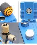 Top Notch Intelligent Digital Display Vacuum Pump With Eight Liter Capacity And Zero Point Five Five Kilowatt Power showing detail of connectors and knobs.