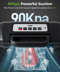 Powerful Vacuum Sealer For Food 90kPa With Dry And Moist Modes, 7 In 1 Function, sealing salmon with 110W power