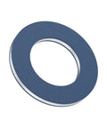 12mm Aluminum Oil Drain Plug Washers Pack Of 10 - Leak-Proof Gasket Seals, single washer in focus, blue tint, durable crush design