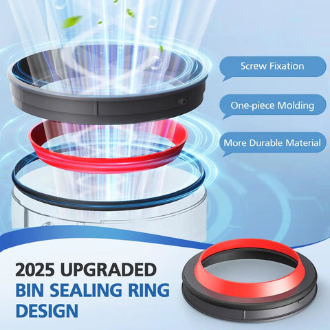 V11 V15 Dust Bin Top Fixed Sealing Ring Replacement showcasing design upgrades and material durability; compatible with SV14 SV15 SV22.