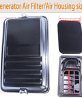 Heavy Duty Generator Air Filter Housing Box And Cover Assembly For 5500 To 9500 Watt Gens with size dimensions