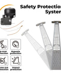 Outdoor heater safety protection system kit with thermocouple and tilt switch for round stand-up and pyramid patio heaters.