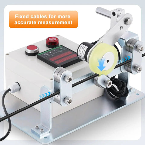 No Sweat Wire And Cable Length Counter With Measuring Wheel, Straight Shooter Alarm And Preset Controls For Yards Feet Inches Meters, Handy Dandy Gauge Tool For Fishing Line And Electrical Cables