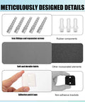 Retractable Baby Safety Gate Replacement Parts Kit White includes screws, fabric, adhesive tape, and brackets for easy installation.