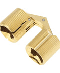 Eight Brass Barrel Hinges 18mm Hidden Concealed for DIY Jewelry Boxes, showing detailed brass construction and smooth operation