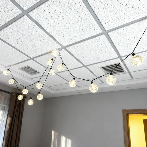 Drop Ceiling Hooks 20 Pairs For Hanging And Suspended Ceilings Tile Clips And Grid Hangers For Classroom Office Decor Lighting