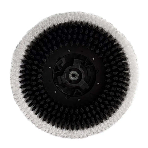 Close-up of a scrubber brush attachment for Foldable Walk Behind Floor Scrubber Machine With 180 RPM And 300W Motor