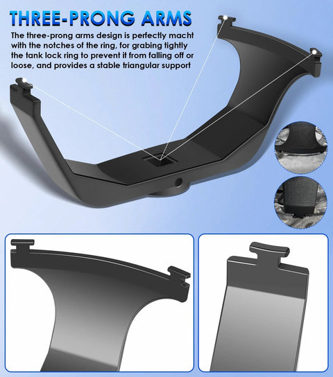 Three-prong design of Fuel Tank Lock Ring Tool For Fuel Pump Senders Removal And Install, Universal Replacement Kit for Chrysler Dodge Ford Chevy BMW Benz Volvo Jeep Nissan, OEM 6599, Fast Safe And Damage Free Ring Removal