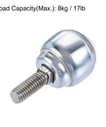 12mm Ball Transfer Bearing Unit With Nylon Ball Roller, Bolt Fixing Mount, 360 Degree Rotation, 17 Lbs Load Capacity Each