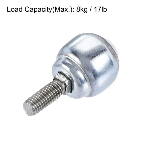 12mm Ball Transfer Bearing Unit With Nylon Ball Roller, Bolt Fixing Mount, 360 Degree Rotation, 17 Lbs Load Capacity Each