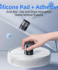 Heavy Duty Adjustable Metal Microwave Riser And Air Fryer Stand Elevators With Non Slip Pads Four Pack, showing silicone pad technology.