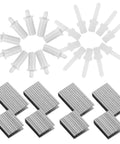 Snappy Swappable Shutter Repair Pins For Window Louvers With No Fuss Install showing plastic and metal pivot pins and repair clips.