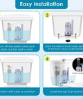 Installation guide for 3 Inch Dual Flush Valve Replacement Kit With Top Push Button For Two Piece Toilets Includes Tank To Bowl Gasket And Bolts Durable ABS Valve Kit Leak Free Seal Easy To Install