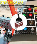 Heavy Duty Marine Toggle Switch 12V DC 30A Waterproof 2 Pin SPST On Off Switch With Boot Cover 125V AC Rating electronics panel